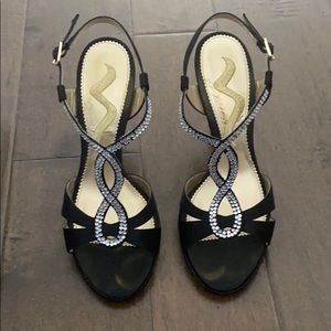 Nina Strappy Embellished Evening Sandals